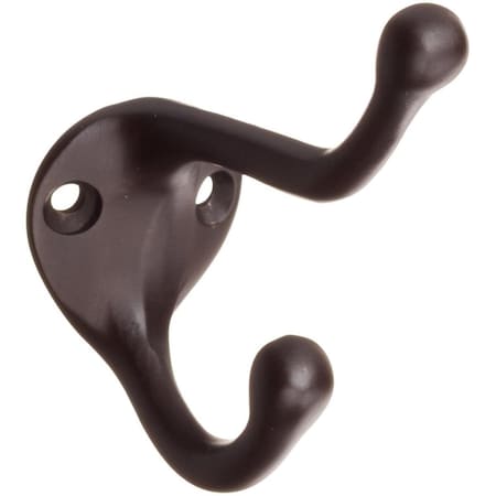 Designs-Done-Right 300-613 Oil Rubbed Bronze Double Coat Hook - Oil Rubbed Bronze DE2949012